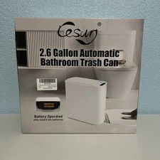 Cesun 5 Gallon Automatic Bathroom Trash Can, Touchless Motion Sensor Garbage Can