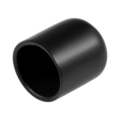 15Pcs Rubber End Caps 19mm ID 25mm Height Screw Thread Protectors Black