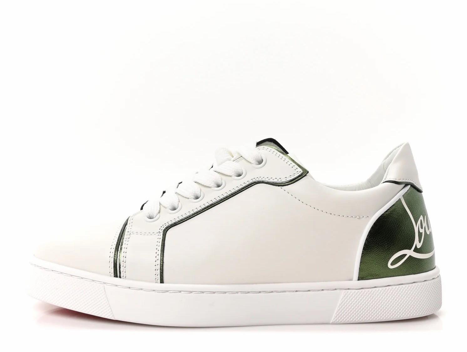 Christian Louboutin Fun Vieira Flat Women’s Low Top Lace Up Sneaker New Box