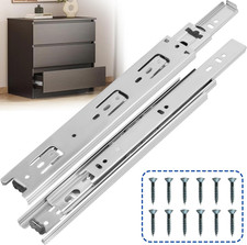 8 Inch Drawer Slides 1 Pairs 2Pcs Side Mount Rails - Heavy Duty Full Extension