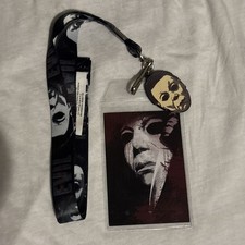 Halloween Resurrection Michael Myers Evil Horror Film Lanyard ID Badge Holder