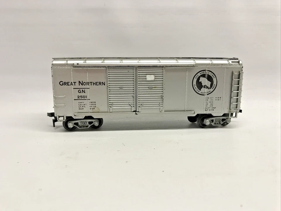 HO Guage Varney Doble Puerta Caja Coche Gran Norte Aluminio Techo Redondo GN 2501 Foto 3 de 4