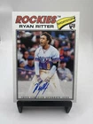 2026 Topps Heritage Baseball Ryan Ritter Real Ones Rookie Auto #ROA-RR JS