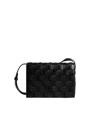 BOTTEGA VENETA Orto $3100 Black Messenger Bag New & Authentic
