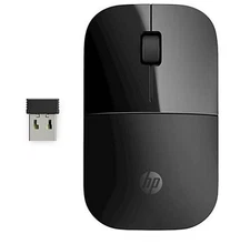 HP Z3700 Wireless Computer Mouse with USB Dongle Black
