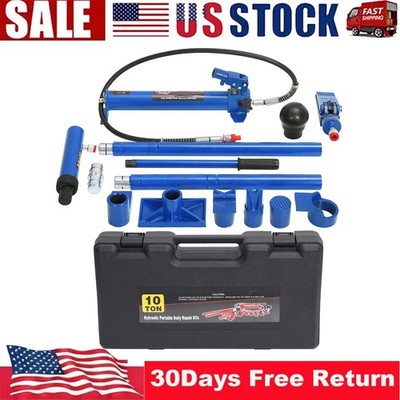 Heavy Duty Hydraulic Porta Power Kit 10T Professional Frame Repair, Lifting Tool
