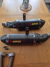 KAWASAKI Z1000 SX,Z1000 AKRAPOVIC CARBON EXHAUST END CAN SILENCER, HEAT SHIELD