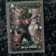 Topps 2024 Holiday Rookie Elly De La Cruz #H102 Cincinnati Reds Baseball Card