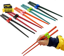 5 Pairs Reusable Training Chopsticks, 9.45 Inch Dishwasher Safe Fiberglass Japan