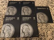 Whitman Washington Quarters Coin Folder 1932 1998 Number 1 2 3 4 Blank Album Lot
