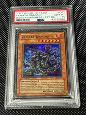 YUGIOH PSA 10 2003 Yamata Dragon LOD-067 Ultra Rare 1st Edition *0865