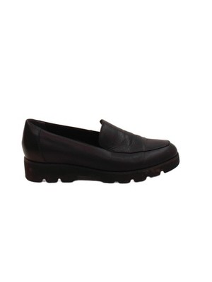 Vionic flache Damenschuhe UK 5 schwarz 100 % Leder Halbschuh