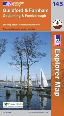 Guildford and Farnham (Explorer Maps) (O... by Ordnance Survey Sheet map, folded