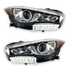 LED Headlights w/o Adaptive for 18-23 Infinit...