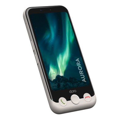 Doro Aurora A10 Bone Weiß 64 GB Smartphone 4,5'' Dual-Kamera USB-C GPS Dual-SIM