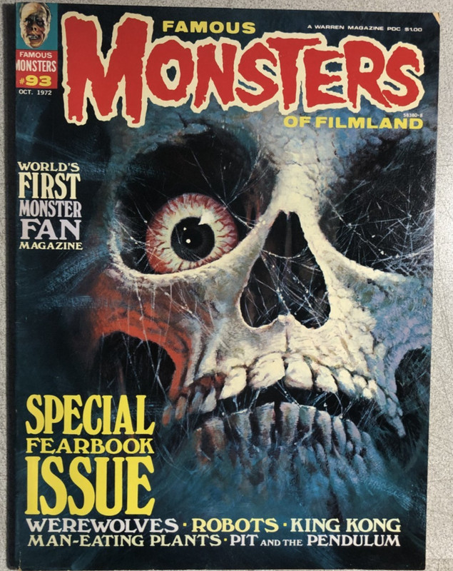 FAMOUS MONSTERS OF FILMLAND #93 (1972) Warren Magazine FINE+