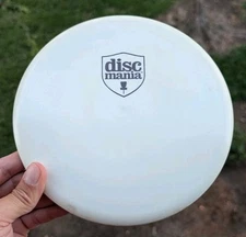 White S Line CD Discmania Disc Golf 175g Used Penned S/CD Shield Stamp