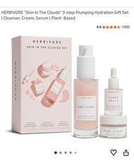 Herbivore Skin In The Clouds Set Cleanser Serum Cream 1.7/0.33/0.5 fl oz