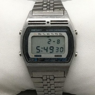 【稼働品】80s SEIKO デジタル　アラームクロノグラフA257-5010 Vintage Seiko Mens Watch 34mm Digital Chronograph A257-5010 Steel