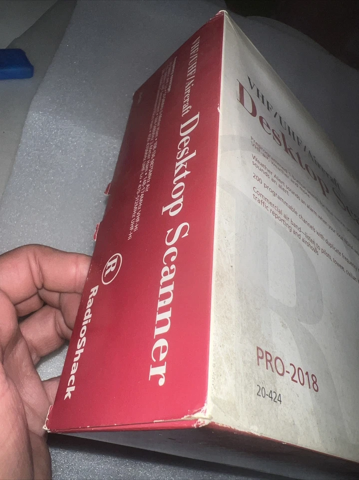 RadioShack PRO-2018 Escáner de Escritorio 200 Canales VHF UHF Aviones Policía Bomberos Nuevo Foto 3 de 4