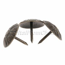 Vintage Ancient Bronze Upholstery Nails Tacks Studs Pins Furniture Deco 16x14mm