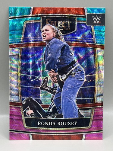 Ronda Rousey Tri-Color 2022 Panini Select WWE Concourse Wrestling Card # 90