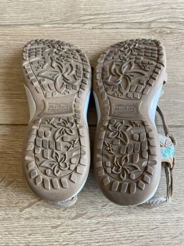 Skechers Reggae Slim Vacy Memory Foam Leather Strappy Sandals Size 4.5 EU 37.5 - Picture 6 of 8