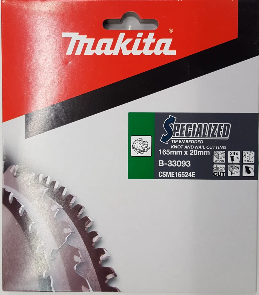 Makita Kreissägeblatt B-33093 Holz Sägeblatt 165 x 20 mm nagelfest extra robust - Bild 2 von 4