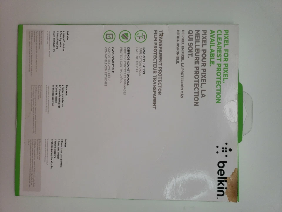 Belkin True Clear Transparent Screen Protection Galaxy Tab 3 10.1 2 Pack NEW - Image 2 of 3