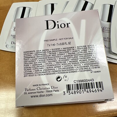 トライアルセット・サンプル Dior CAPTURE TOTALE C.E.L.L ENERGY 50ml Dior Capture Totale The Total Anti-Aging Skincare Ritual - With