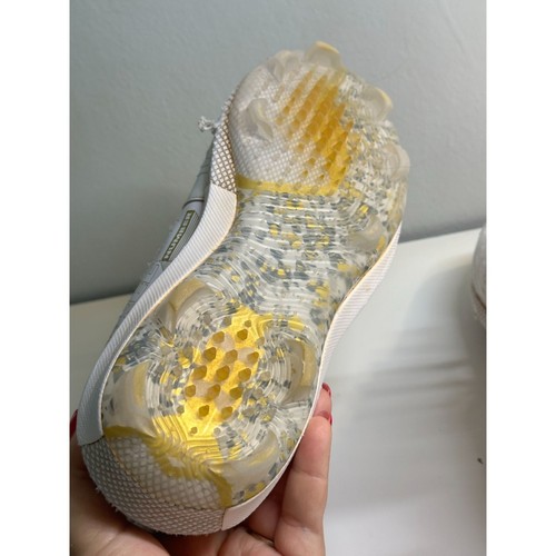 Botines de béisbol Under Armour Brice Harper 7 Elite TPC para hombre talla 9 blancos y dorados - Imagen 7 de 9