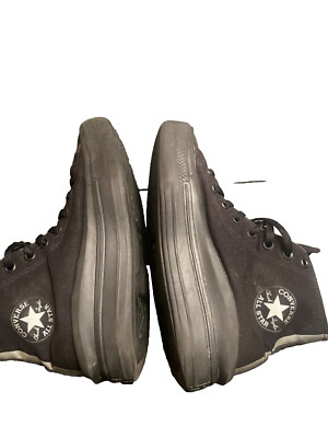 Converse Chuck Taylor  All Star women s Hi Top Black goth   Platform Shoes sz10