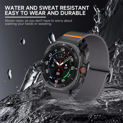 Nylon Strap for Samsung Galaxy Watch Ultra 47mm Elastic Loop Watch Bracelet Band - 第 8/16 張圖片