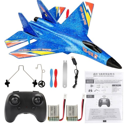 Avión de combate SU27 planeador RC 2.4G 2CH control remoto ala fija RTF LED juguetes - Imagen 23 de 30
