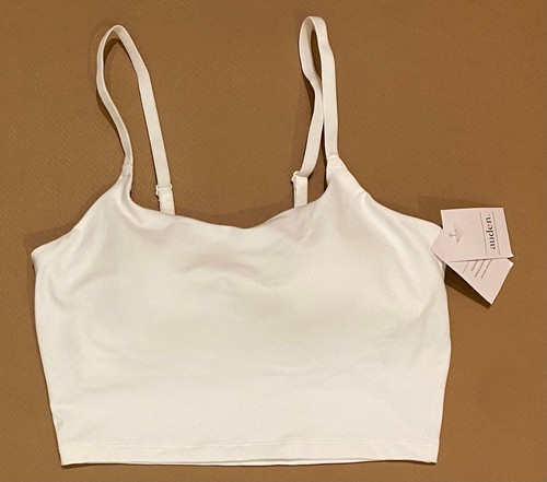 Auden Women's Seamless Cami Bra Bralette. Pure White. Size X-Sm. Brand New