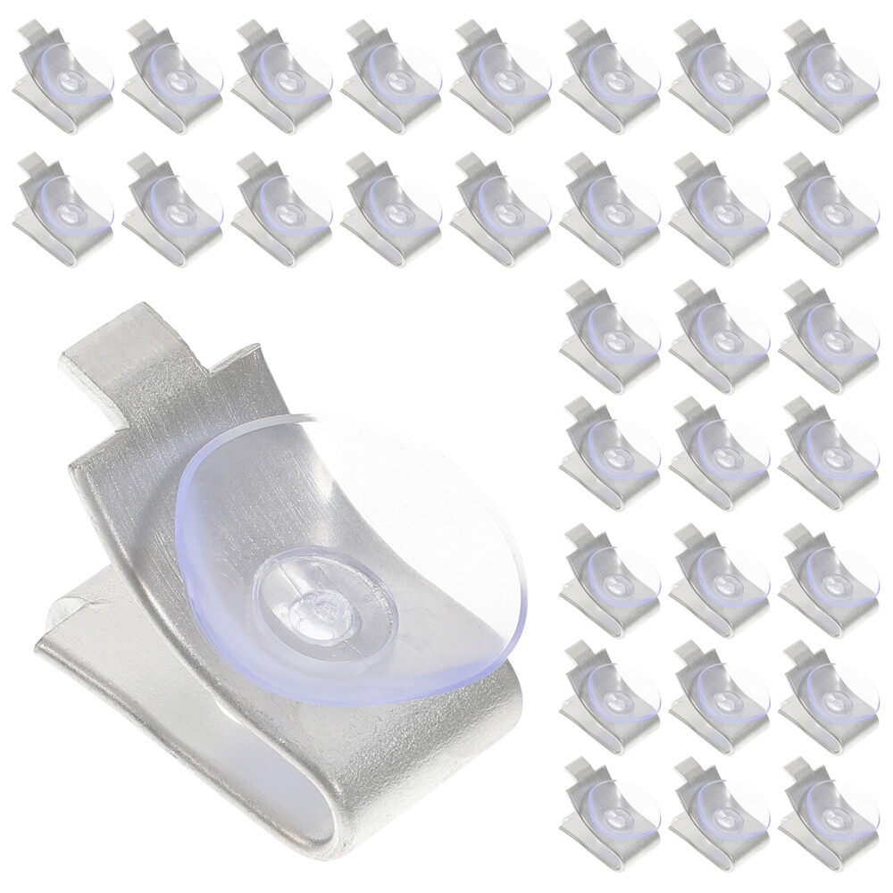 20 Pcs Aluminum Mattress Glass Suction Cup Shelf Support Brackets-image