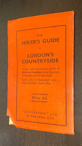 LARGE SCALE Detailed Street Plan London Suburbs (c1937) -- Large Folding Maps - Picture 2 of 4