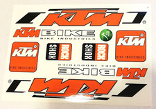 Satz Aufkleber Moped Mokick Roller KTM Bike  Rot Schwarz