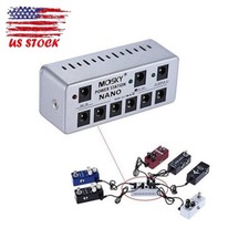 Mosky 8 Isolated Output Guitar Effect Pedal DC Power Supply Station For 9V 12V