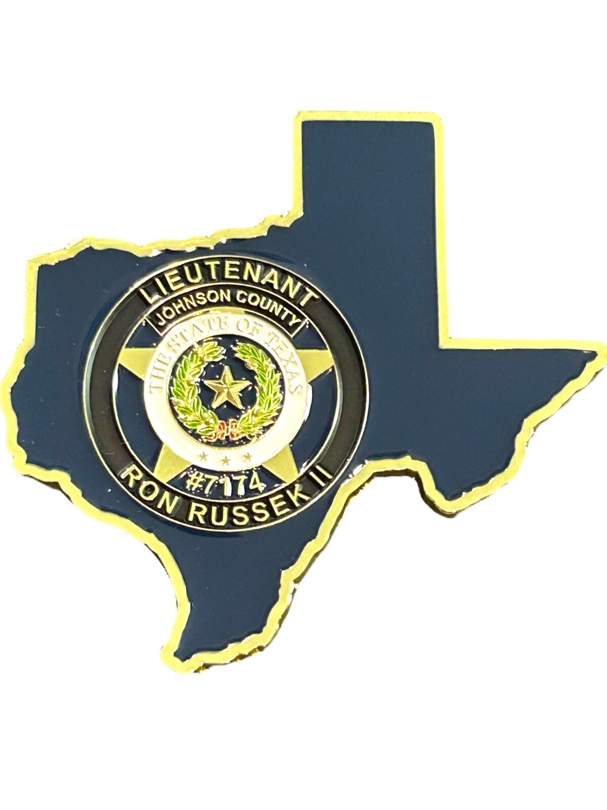 Johnson County Sheriffs Office (Texas) DRE State Shaped Challenge Coin