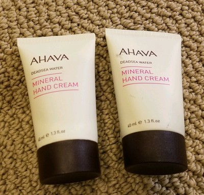 AHAVA Mineral Hand Cream Deadsea Water. 1.3oz Ea - Lot of 2