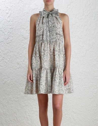 Buy Zimmermann Caravan Bow Tiered Dress 