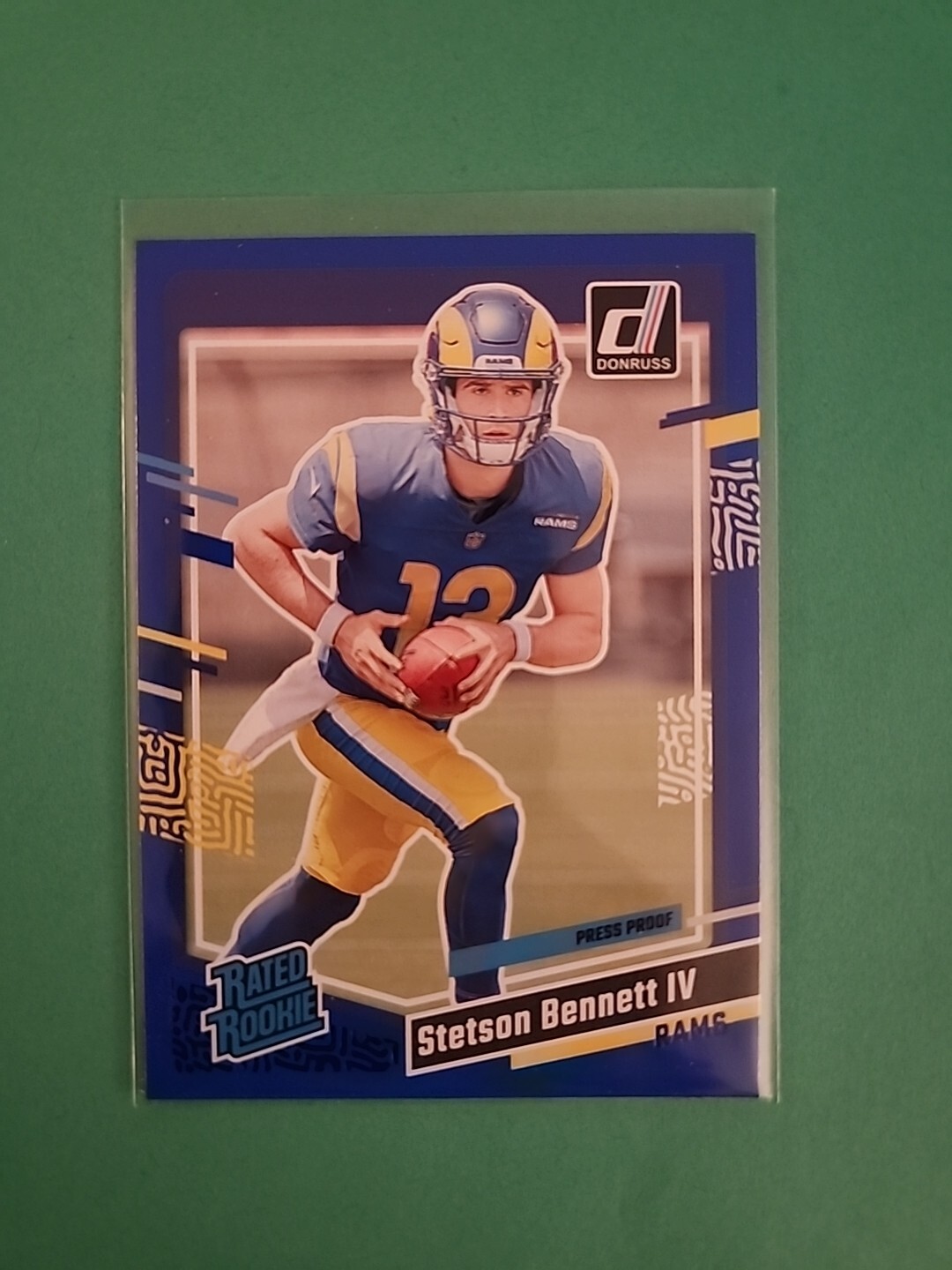 2023 Panini Donruss - Rated Rookie Press Proof Blue #358 Stetson Bennett (RC)