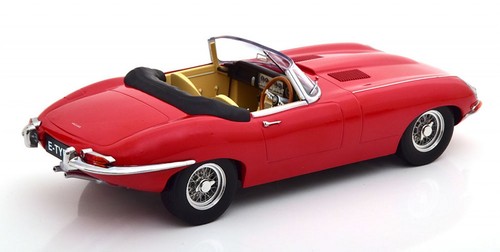 Jaguar E-Type convertible open RHD 1961 red diecast model car 0482 KK-Scale 1:18 - Picture 2 of 6