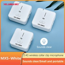 YELANGU MX5 2.4G Dual-Channel Wireless Lavalier Microphone System 2 transmitter