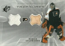 2001-02 SPx Hockey Treasures Jersey and Stick #HTRC Roman Cechmanek (1:19)!