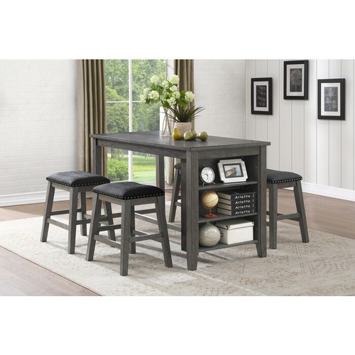 SET OF 2 COUNTER HEIGHT STOOL IN 2 TONES - Picture 12 of 32