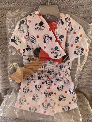 Girls 3T Minnie Mouse One-Piece Swim Suit Cover Shorts Up Hood w