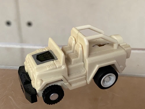 Transformers G1 1985 Mini spy white decepticon jeep figure hasbro takara