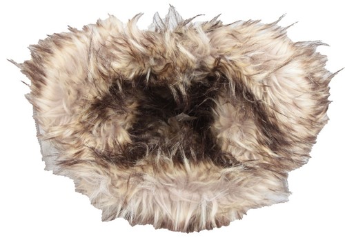 Eisbär Kunstfell Mütze Größe L Grau Fliegermütze Herren Winter Trapper Mütze - Bild 5 von 5